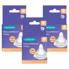 Lansinoh 蘭思諾 Natural Wave替換奶嘴, S(0~3個月), 6個