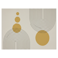 北歐風玄關 PVC皮革地墊, 挽清風 白色 + 黃色, 1個