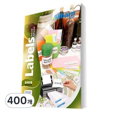 올바른라벨 레이저 잉크젯 공용 흰색 라벨지, 20칸, 400개