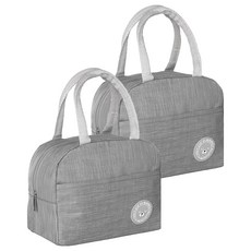 AHOYE 加厚保冷保溫便當袋 130g, 灰色, 2個