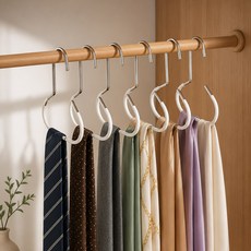 Market Plan 多用途帽子領帶包包防滑環衣架, 30個, 象牙白
