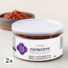 진심젓갈 비빔오징어젓, 400g, 2개