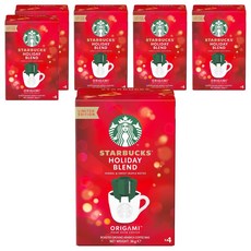 STARBUCKS 星巴克 濾掛咖啡 節日綜合, 4入, 6個, 9g