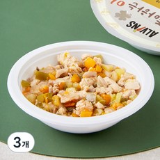 엘빈즈 치킨 느타리 야채볶음, 100g, 3개