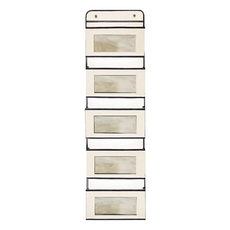 門後5層收納掛袋, 米色