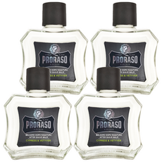 PRORASO 鬍後乳 專業版 柏樹香根草, 100ml, 4瓶