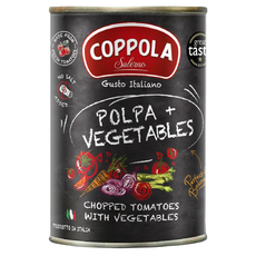 COPPOLA 柯波拉 天然無鹽 綜合蔬菜切丁番茄基底醬, 400g, 1罐