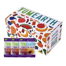 YUMEARTH 水果風味軟糖, 1盒, 香蕉櫻桃桃子草莓口味, 495g