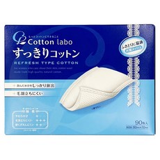 Cotton labo 柔細鎖水化妝棉, 90入, 1盒