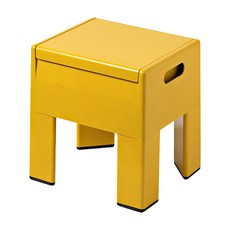 KUIBAO 快豹生活 中古風現代換鞋凳 多功能凳 36 x 30.2 x 40cm, 薑黃色, 1個