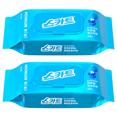 Scott 可麗舒 可沖馬桶的廁所清潔濕巾 40抽, 2個