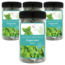 더허브샵 티백차 페퍼민트, 1g, 25개입, 4개