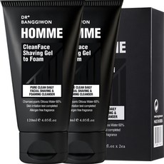 Dr.Banggiwon 護膚刮鬍凝膠, 120毫升, 2個
