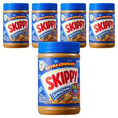 스키피 수퍼청크 땅콩버터, 462g, 5개