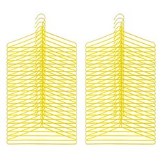 洗衣店衣架, 100個, 黃色