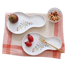 Nest 陶瓷分格小碟 2件組, 混色, 2個