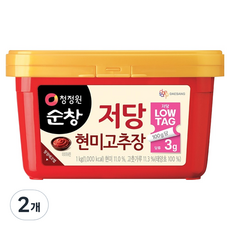 清淨園 Sunchang 大醬 純昌 低糖糙米辣椒醬, 2個, 1kg