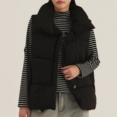 Elsso 立領短版鋪棉背心