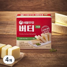 서울우유 가염 버터, 240g, 4개