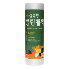 원스마켓 식품포장용 위생롤백 중형 25cm x 35cm, 중(M), 500개입, 1개