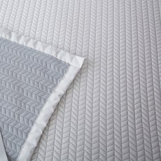 COOLMAX 고정밴드 냉감 듀라론 매트 패드형, 웨이브, 쿨매트