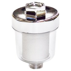 OMORY 多用途淨化過濾器 6.5 x 9cm 75g 附濾心, 透明色 + 白色 + 銀色, 1個