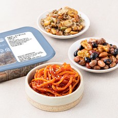 도들샘 진미채 90g + 모듬콩장 120g + 호두멸치조림 90g 밑반찬 3종 C세트, 1세트