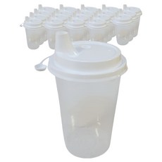 Saenghwaleulgeurida 飲料杯 500ml+吸嘴式杯蓋, 20組