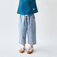 WALTONKIDS 兒童涼感九分牛仔褲