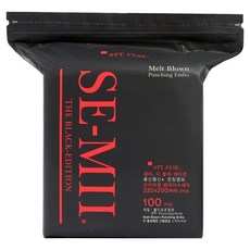 SE-MI 黑色限定版 加厚款拋棄式菜瓜布, 黑色, 1包, 100片