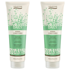 natural look HAIRFOOD 每日草本護髮素 適合所有髮質 pH平衡沙龍配方 小麥氨基酸活性植物萃取, 300ml, 2條