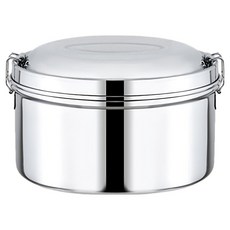 Pearl Horse 寶馬 雙層便當盒 12cm, 銀色, 1個