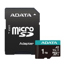 ADATA 威剛 Premier Pro microSDXC UHS-I U3 A2 V30 記憶卡 附轉卡, 1TB, 1組