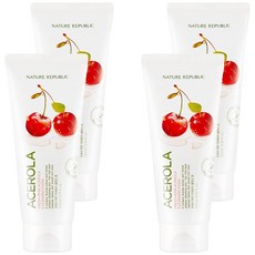 NATURE REPUBLIC 鮮萃草本西印度櫻桃潔面乳, 170ml, 4個