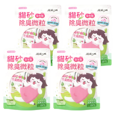 超凝小姐 貓砂益生菌除臭微粒 15包入 10g 晨曦森林, 4袋
