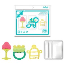 ange 手環固齒器套組 碗豆環 + 草莓 + 長頸鹿手環, 牙刷 + 固齒器 + 手環型固齒器 + 專用盒3件組, 黃色(手環型固齒器), 1套