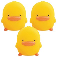 PiYOPiYO 黃色小鴨 水中有聲玩具3入組 可漂浮, 1組