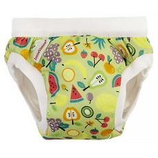 ImseVimse 有機棉幼兒如廁訓練褲 綠色水果 柔軟舒適 學習如廁好幫手, SL(13~17kg), 1件