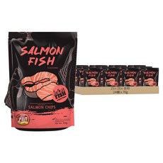 ZEn ZEn 吉珍 大馬讚讚來鮭魚片 原味, 70g, 24個