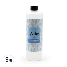 애쉬 퓨어 아세톤, 3개, 500ml