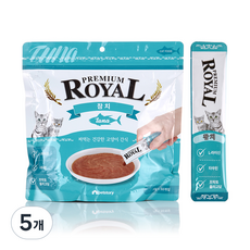 펫스토리로얄 프리미엄 스틱 고양이 간식 파우치형, 참치맛, 10g, 5개