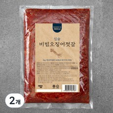 입술젓갈 비빔오징어젓, 1kg, 2개