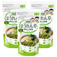 TOU GIN LAI NOODLE 東銀來麵 無食鹽寶寶蔬菜細麵, 3個, 菠菜, 160g