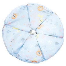 monbebe 輕量防水海綿頭套 2l 粉藍, 寵物防舔咬頭套, 手術後保護頸圈, 1入