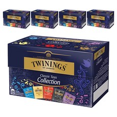트와이닝 클래식 차 컬렉션 티백, 2g, 20개입, 5개
