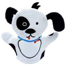 兒童動物搓澡手套, 小斑狗, 1入, 1個