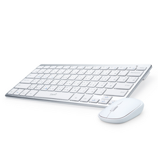 E-books 藍牙無線鍵盤滑鼠組 超薄設計 多媒體快捷鍵 靜音滑鼠, Z7, 白色, 一般型