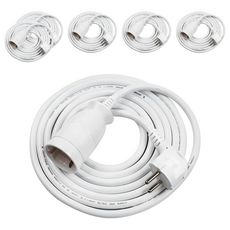 One Stop 高容量移動式1孔延長線 16A, 1.5m, 白色, 6個