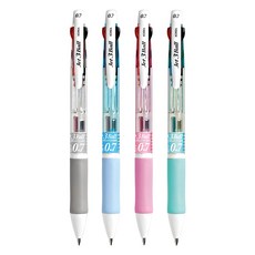 Java Pen Jet 3 Ball 0.7mm 多色原子筆, 白色 + 天藍色 + 粉紅色 + 薄荷綠, 4支