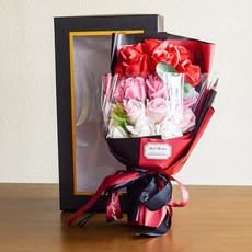 anplant 人造玫瑰香皂花束 18p, 紅色, 1個